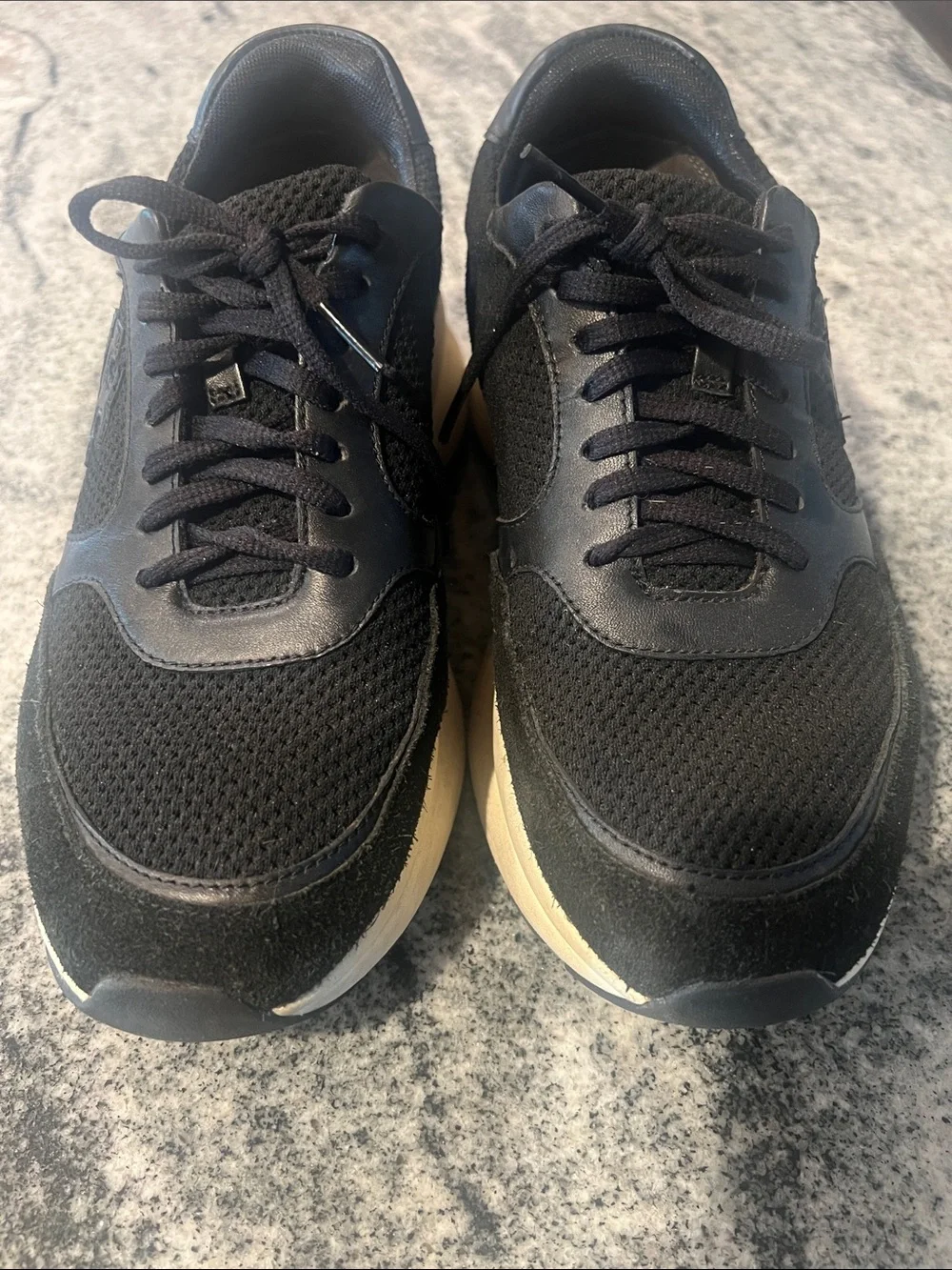 Tory Burch Black & White Platform Sneakers